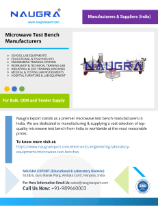 Microwave Test Bench Manufacturers