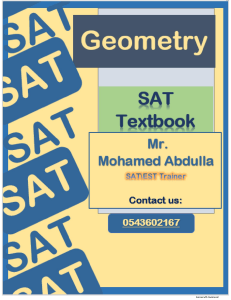 SAT Geometry Text Book(cs) by Mr.Mohamed Abdulla