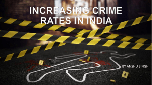 INCREASING CRIME RATES IN INDIA
