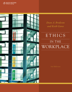 Ethic in the workplace