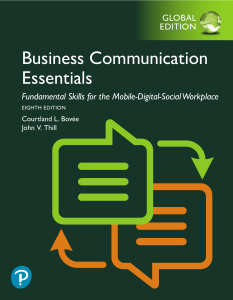 Business Communication Essentials Fundamental Skills for the Mobile-Digital-Social Workplace, Global Edition 8th 