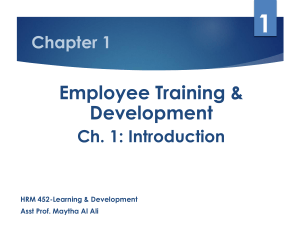 L & D Chapter 1 (week 1) presentation