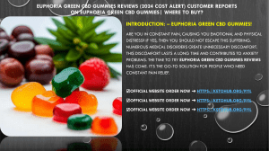 Euphoria Green CBD Gummies Reviews (2024 Cost