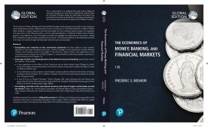 The Economics of Money Banking and Financial Markets 13th Global Edition Frederic Mishkin