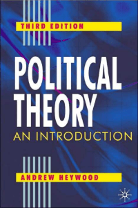 Andrew Heywood Political Theory Third E