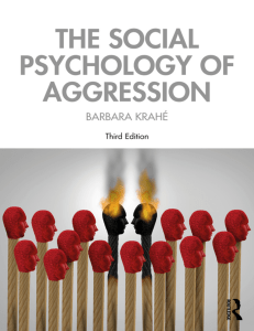 Barbara Krahé - The Social Psychology of Aggression  3rd Edition-Routledge (2020)
