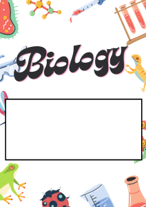 Biology NB cover page