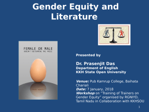 Gender Equity in Literature Presentation