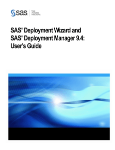 SAS deployment wizzard