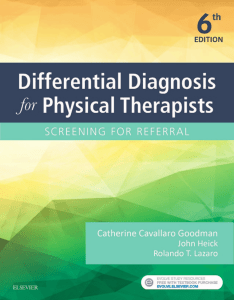 6th ed Differential Diagnosis for Physical Therapists Screening for referral