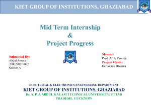 Internship & Project