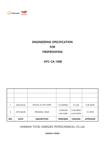 HTC-CA-109E FIREPROOFING FOR STEEL STRUCTURE R1