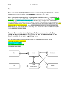 ER Diagram & Relational Database Quiz Review