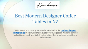 Best Modern Designer Coffee Tables in NZ