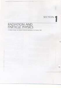 sec 1 - Radiation & Particle physics.