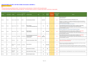 050722 GEM Explorer Vacancy List for AY2223 Semester 2 Recruitment (Round 1)