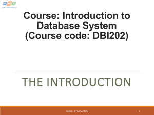 DBI Introduction for beginner