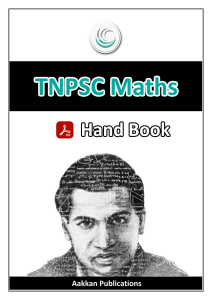 TNPSC Maths Formula TM