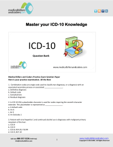 Medicalbillersandcoders ICD-10 questionbank