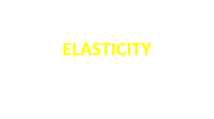 Elasticity (Slides)