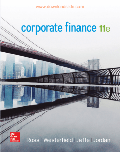 Ebook Corporate finance (11th edition)  Part 1 1088248