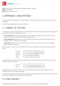 KKS SYSTEM (Plant Equipment and Maintenance Engineering Handbook)