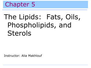 Ch. 5 Lipids