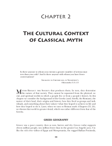 The Cultural Context Of Classical Myth