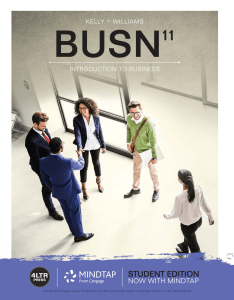 Introduction to Business - BUSN 11