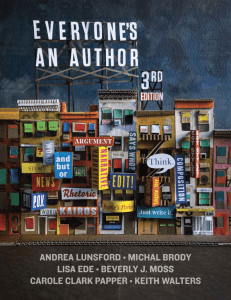 Andrea Lunsford, Michal Brody, Lisa Ede, Beverly Moss, Carole Clark Papper, Keith Walters - Everyone's an Author (Third Edition)-W. W. Norton & Company (2020)
