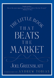Little Book That Still Beats The Market By Joel Greenblatt