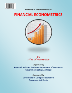 Proceedings of Workshop on fiancial Econometrics colour