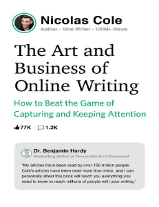 The Art And Business Of Online Writing