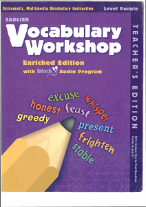 2 vocabulary workshop Purple G2