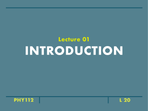 lecture01 Introduction