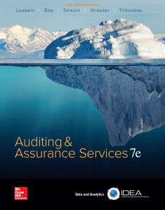 Auditing & Assurance Services Textbook