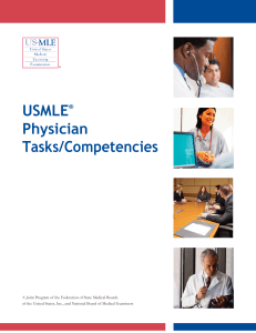 USMLE Physician Tasks Competencies 2