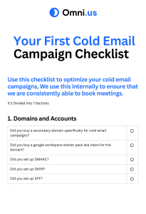 Campaign Optimization Checklist - Omni
