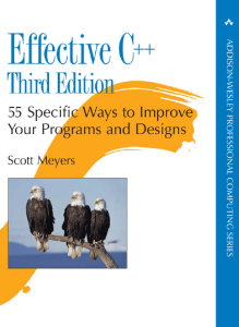 Effective C++ 3rd ed