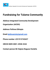 Tuulama community support fundrasing