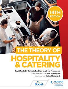 9781398332959 Theory Hospitality Catering 14th ed Sample