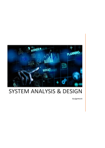 System Analysis   Design