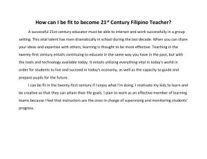 How can I be fit to become 21st Century Filipino Teacher