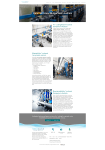 Water treatment companies in australia