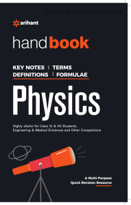 Physics arihant handbook