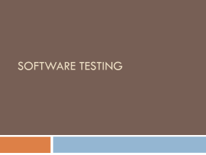 Software Testing tools