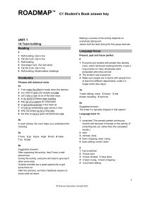 Roadmap C1-C2. Student's Book Answer Keys