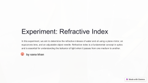 Experiment-Refractive-Index