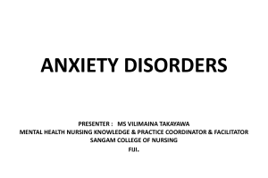 ANXIETY DISOREDRS PPT 