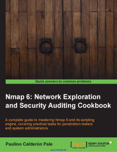 Nmap 6  Network Exploration and Security Auditing Cookbook
